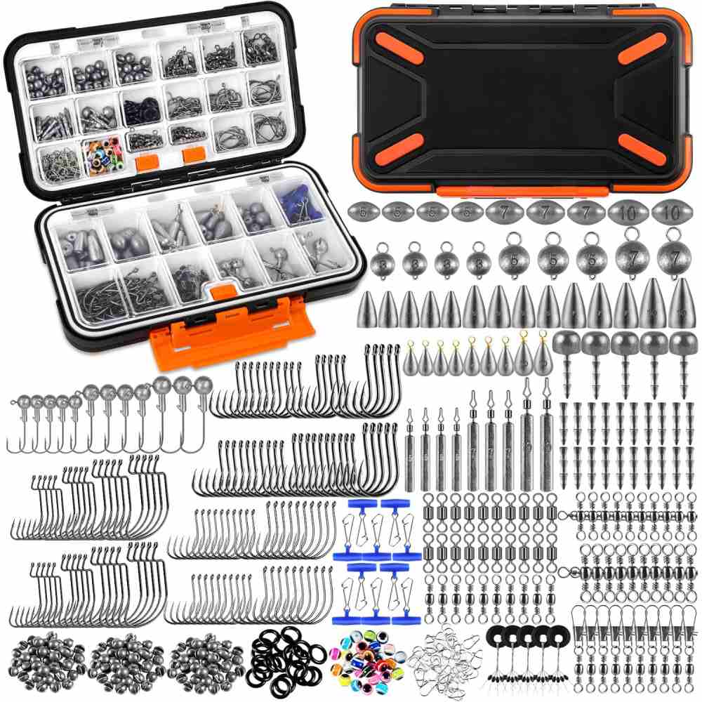 397-piece terminal tackle kit in its organised box