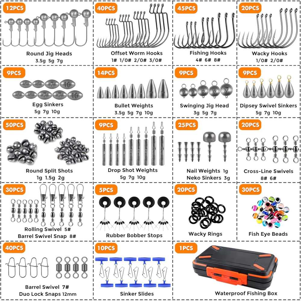 Fishing Terminal Tackle Kit, 397 Pieces: image 7