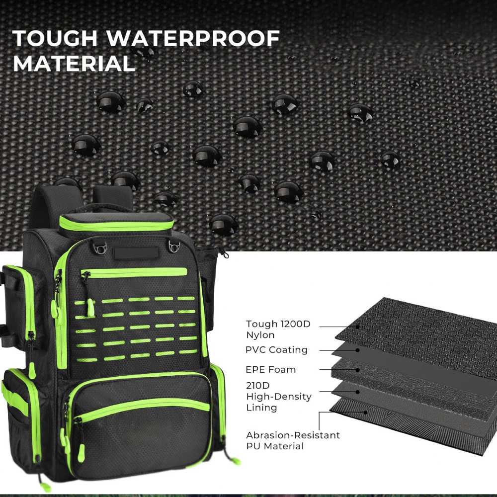 Fishing Tackle Backpack 43L
