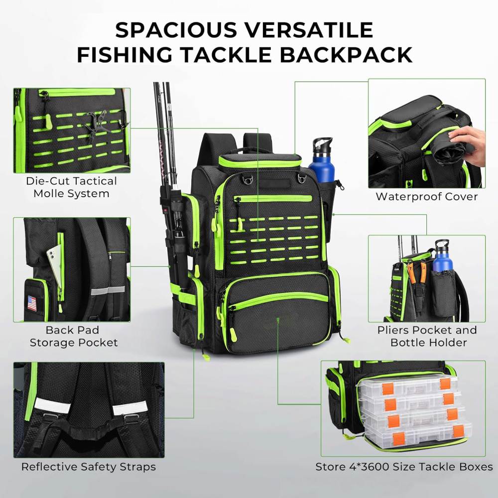 Fishing Tackle Backpack 43L: image 8